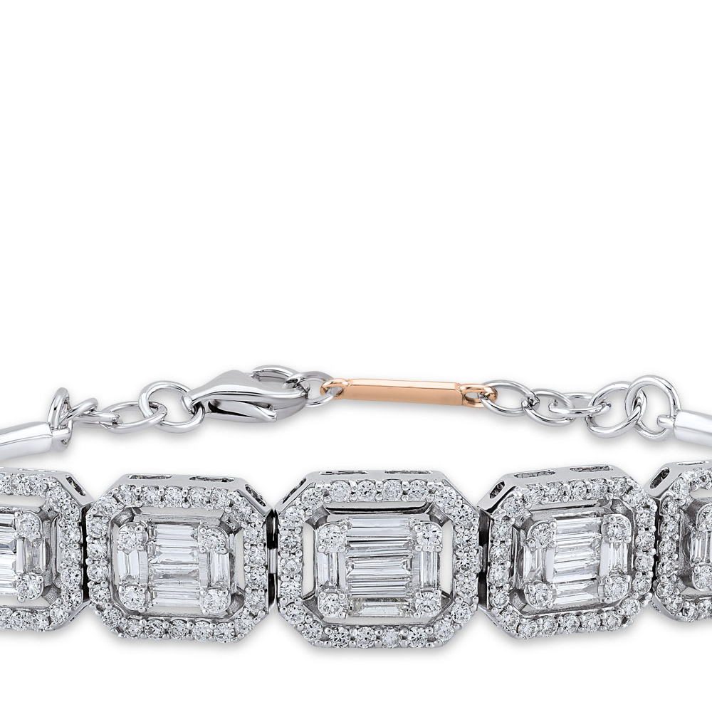 1.18 ct. Baguette Diamant Armband