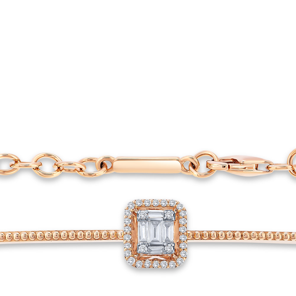 0.36 ct. Baguette Diamant Armband