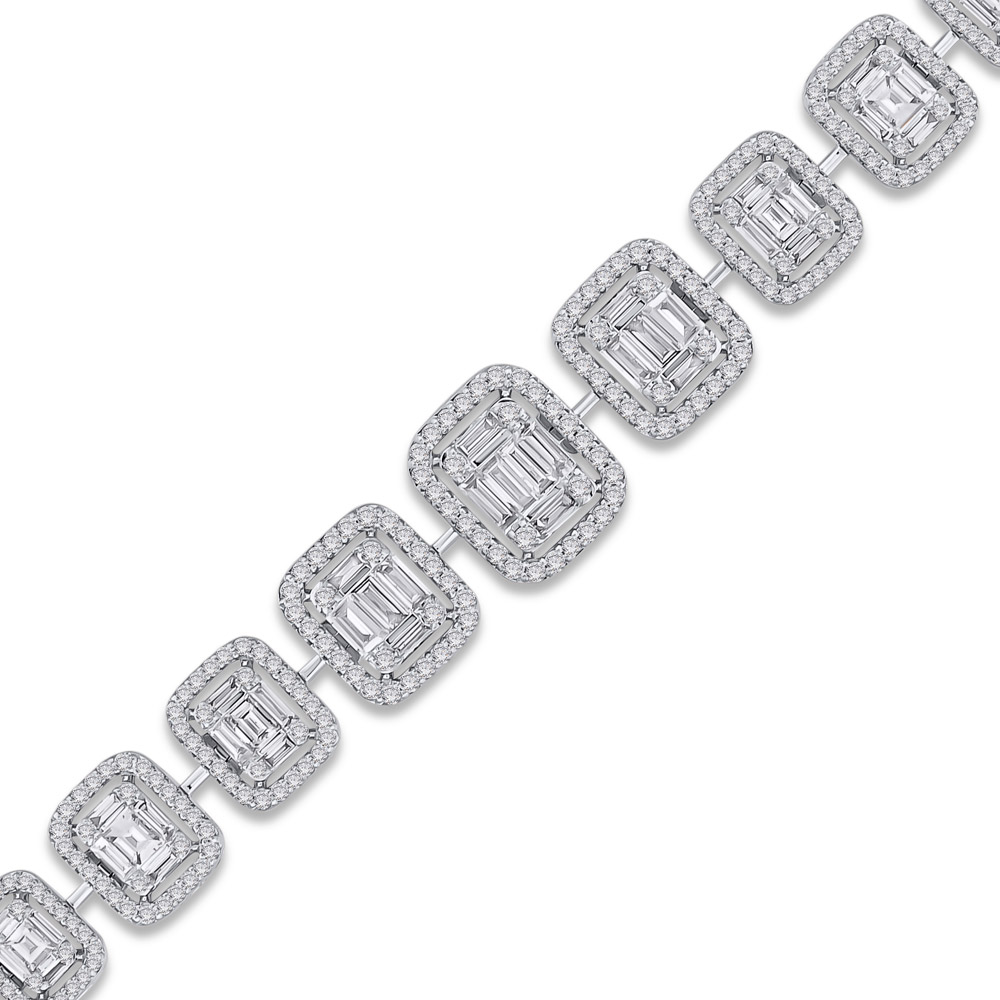4.81 ct. Baguette Diamant Armband
