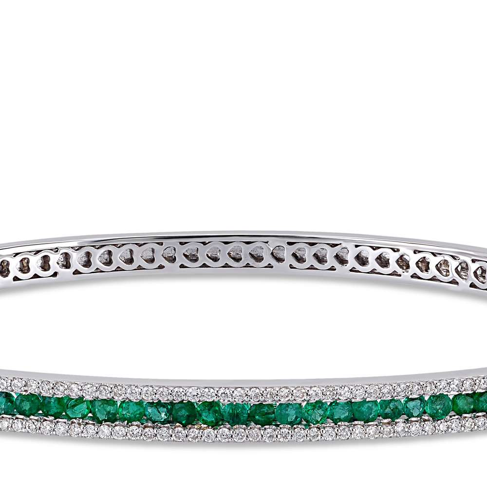 1.66 ct. Smaragd Diamant Armband