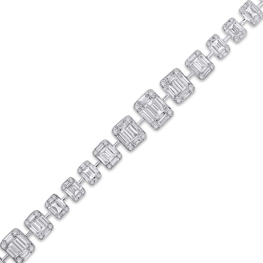 4.89 ct. Baguette Diamant Armband