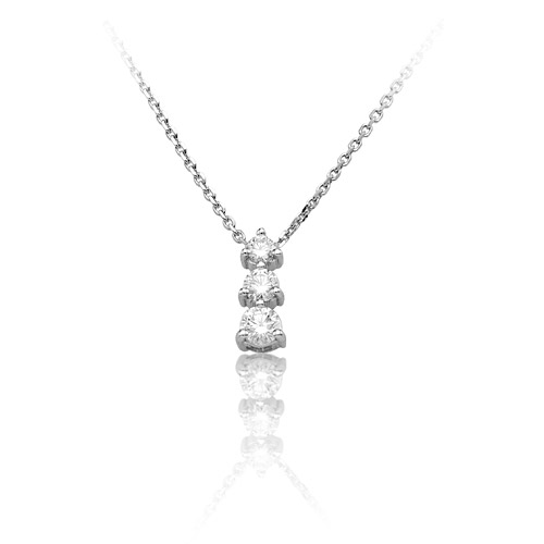 0.60 ct. Tria Diamant Halskette