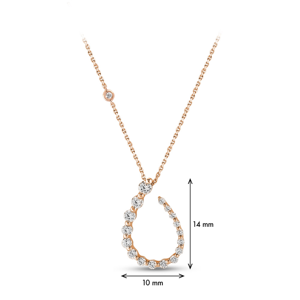 0.24 ct. Designer Diamant Halskette 