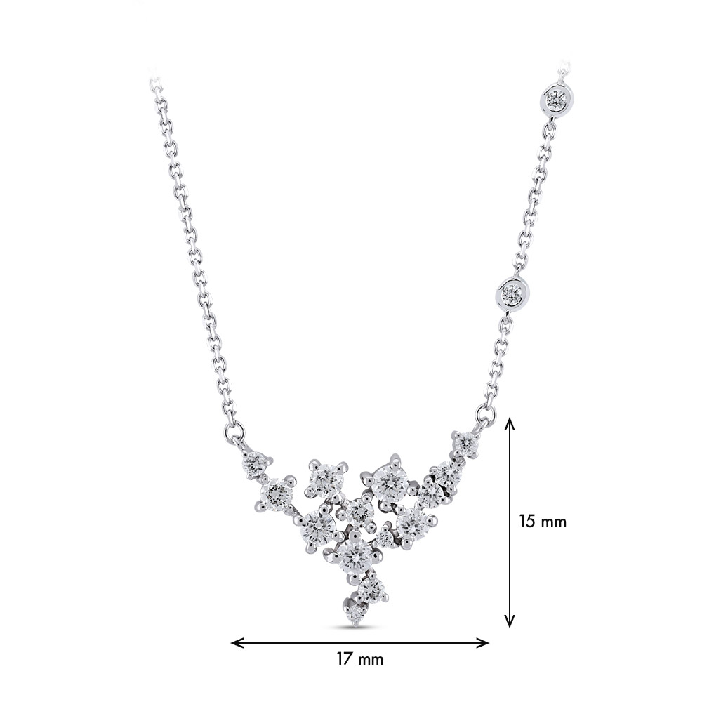 0.59 ct. Designer Diamant Halskette