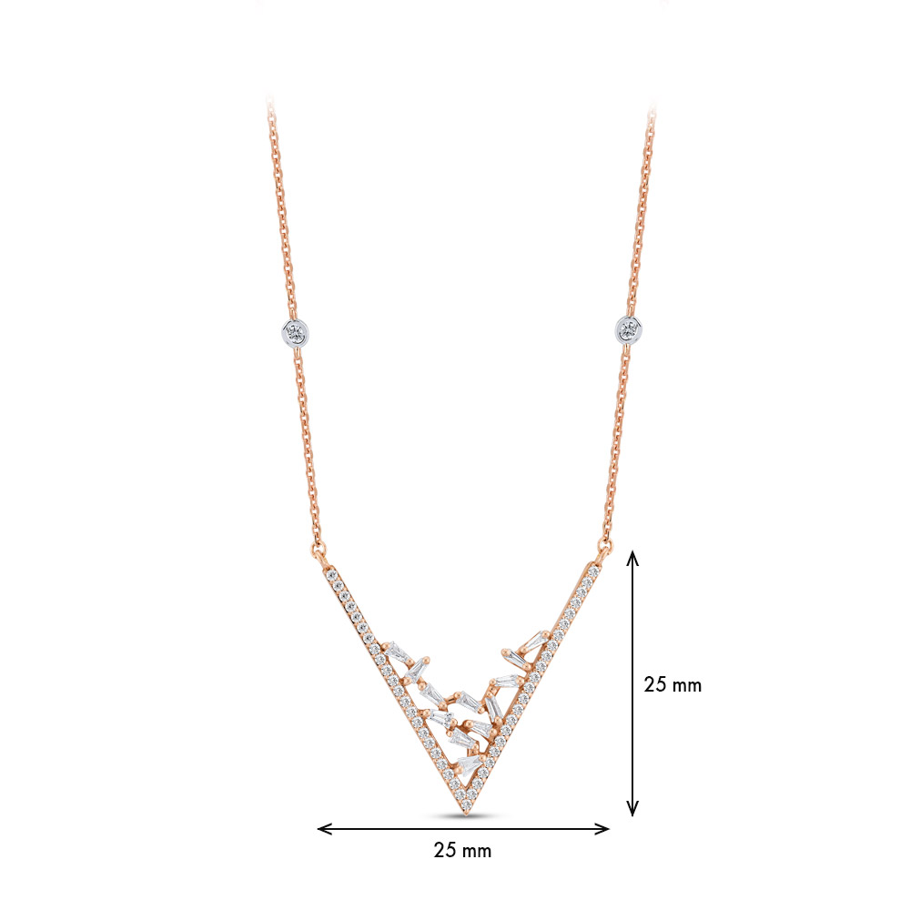 0.48 ct. Designer Diamant Halskette
