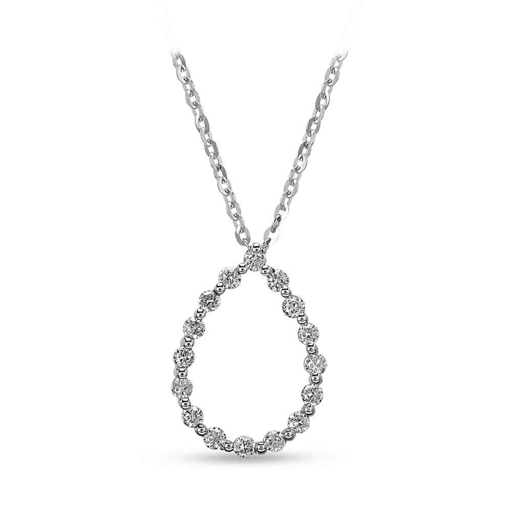 0.16 ct. Designer Diamant Halskette