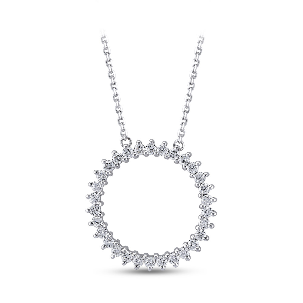 0.58 ct. Designer Diamant Halskette