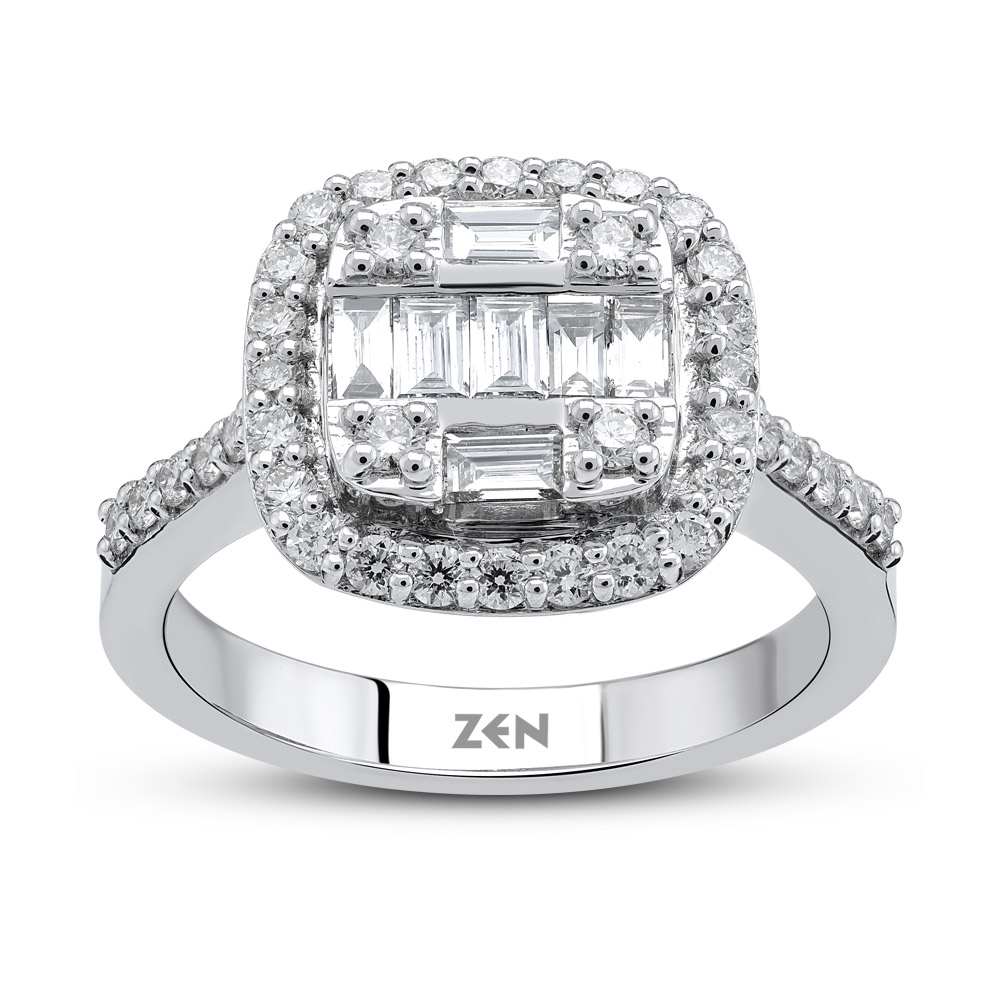0.82 ct. Baguette Diamantring 3001077746 Zen Diamond
