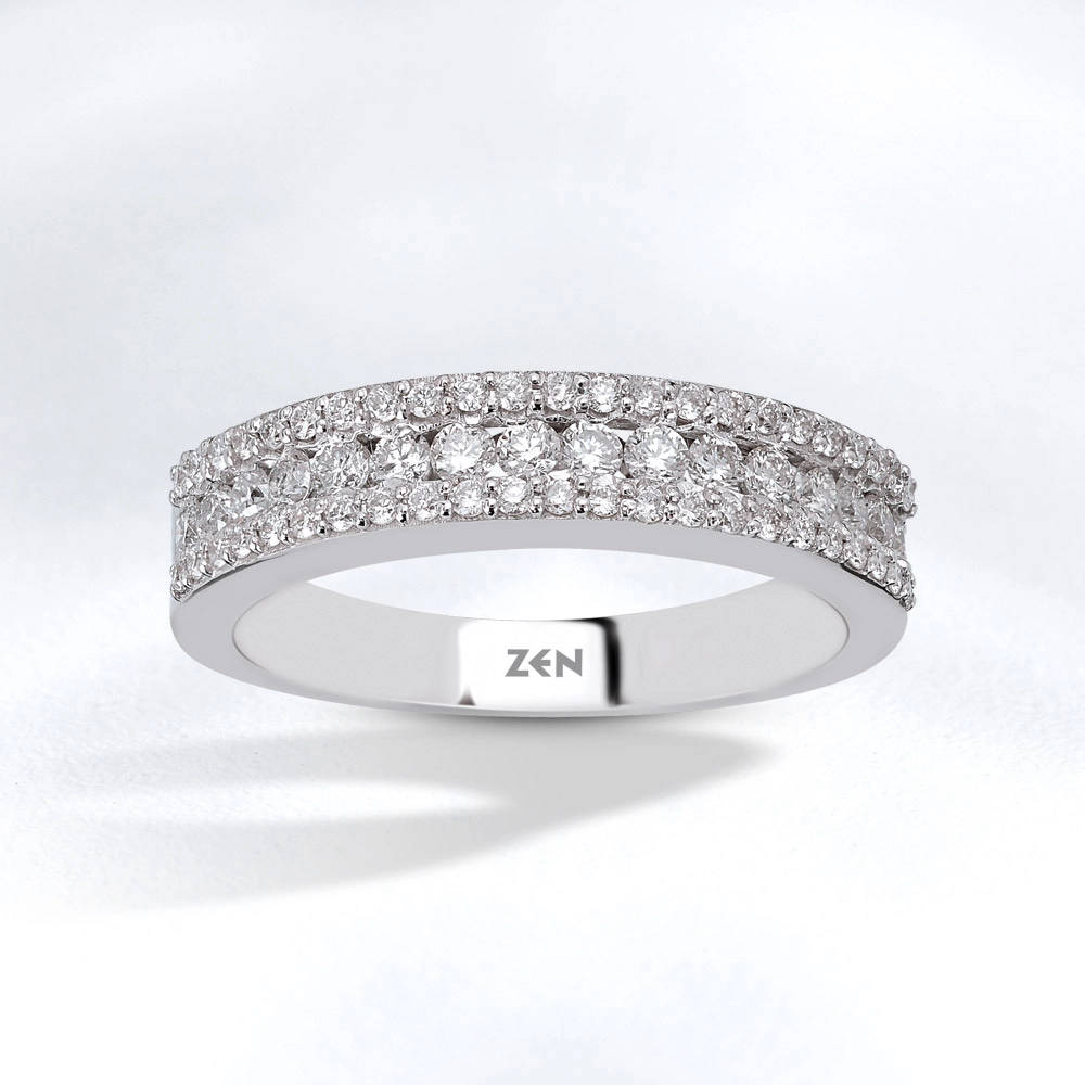 Diamond ring band design discount