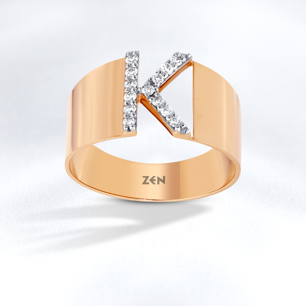 Letter k ring discount