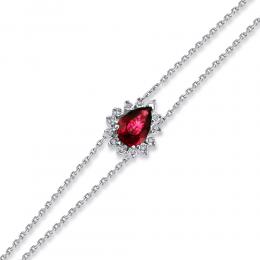 Rubin Diamant Armband